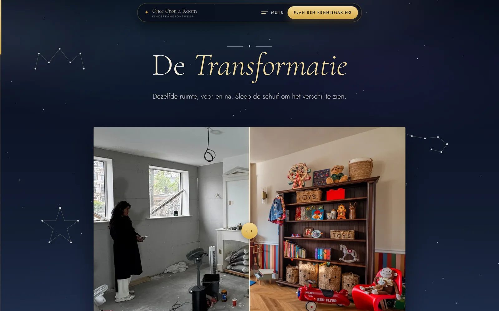 De website die ik voor Lisa Giasi maakte